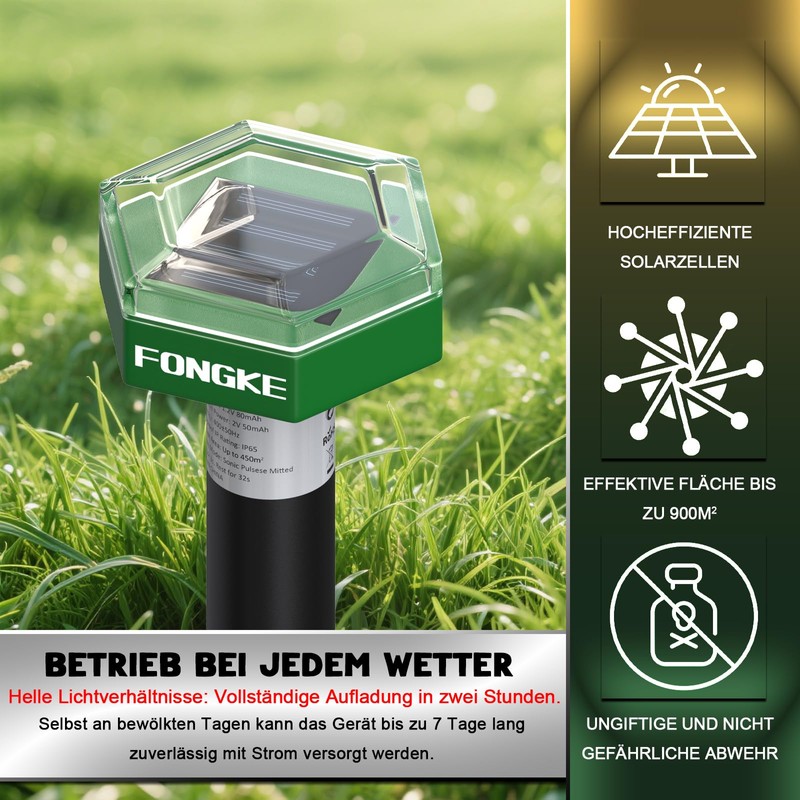 Mole Repeller Vole Repeller, Pack of 2 Vole Shot Traps,