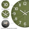 Mabpedo Modern Wall Clock, 10 Inch Digital Wall Clocks Battery