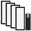 Thboxes 4 Pack Magnetic Note Pad for Fridge with Pen