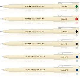 Pilot Hi-tecpoint 05 Pen (Blue/Black/Red/Green - Pack of 6)
