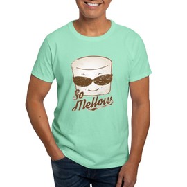 CafePress Marsh Mellow Dark T Shirt Men's Traditional Fit Dark Casual Tshirt Mint