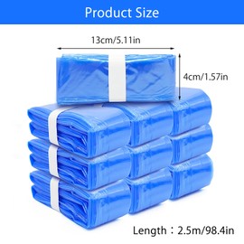 HENGBIRD Pack of 10 Refill Film Nappy Buckets, 4.5 m Nappy Bin Refill Film Nappy Bin for Tommee Tippee Refill Cassette for Tommee Tippee Litter Locker Refill Cassette Litterlocker Refill Bag
