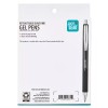 Pen+Gear Retractable Gel Ink Pens, Medium point, 0.7mm, Black Ink,