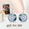 TOUPOP Earrings for Women Moon Star Earrings Heart Birthstone Eearring