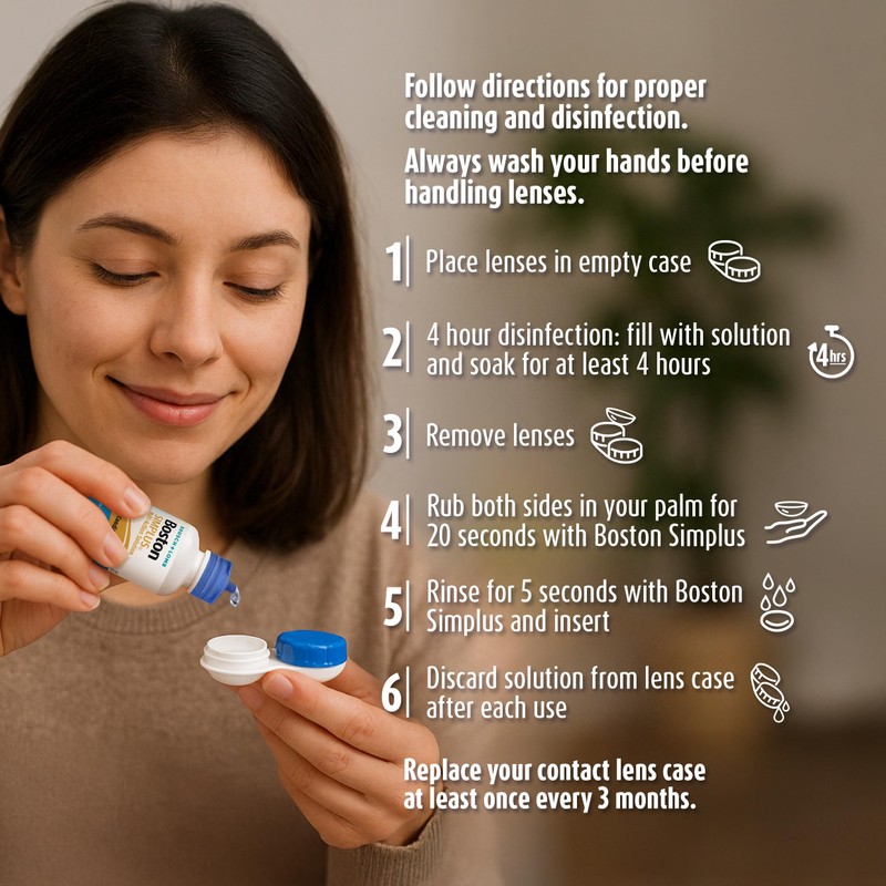 Boston SIMPLUS Multi-Action Solution, Cleans & Conditions Rigid Gas Permeable