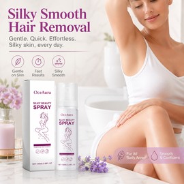 OceAura Body Hair Removal Spray for Women – Fast Foam Depilatory Care for Legs, Arms & Underarms
