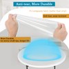 Rinpon Double Fitted Design PU Round Fitted Tablecloth, Anti-Tear Wipeable