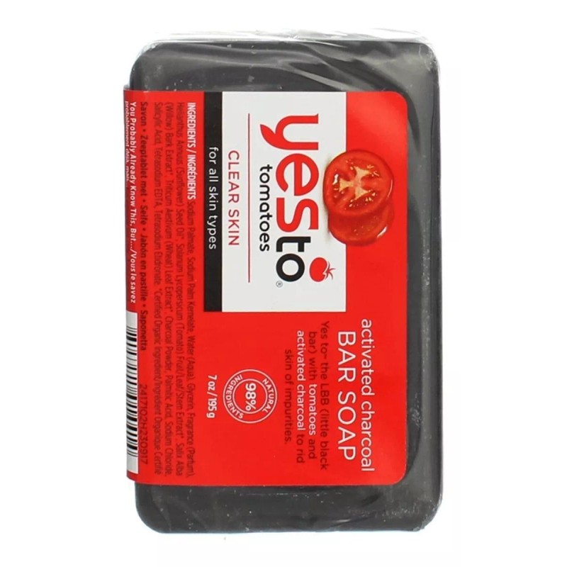 Yes To Tomatoes Jabón De Barra De Carbón Activado De