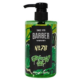 BARBER MARMARA Shaving Gel Men No.78 - Men's Shaving Gel Transparent 500 ml - Shaving Gel Men - for a Precise Shaving of Beard Contours - Optimal Gliding - Cools the Skin - with Pump Dispenser