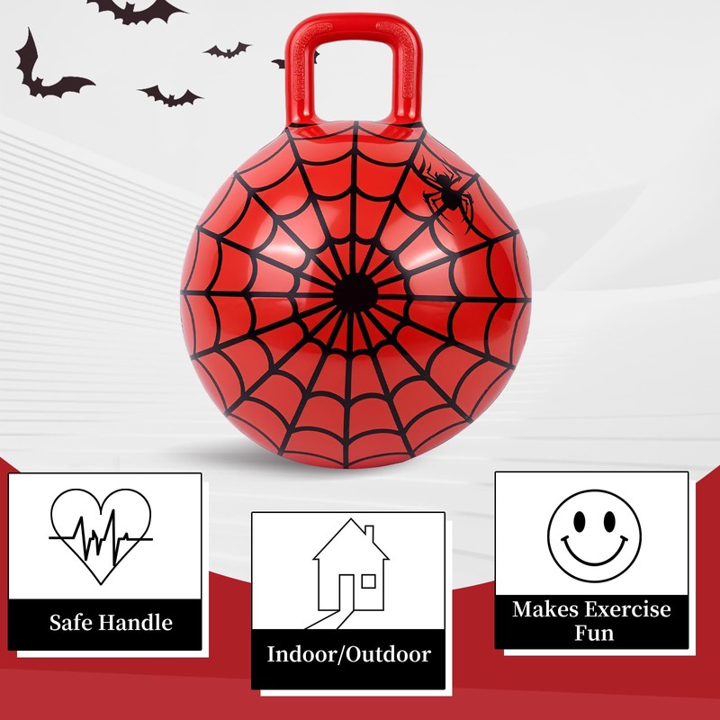 CZBRO 15" Red Spider Hopper Ball - Inflatable Jumping Toy