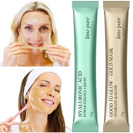 Ame Pure Hydrating Face Mask - Face Mask Set of 4 with Hyaluronic Acid - Make Your Skin Look Refreshed with Hydro Jelly Mask - Satisfying Moisturising Face Mask