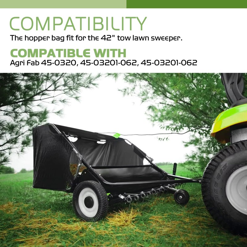 48388 Lawn Sweeper Hopper Bag Compatible with Agri Fab 45-0320