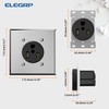 ELEGRP 50 Amps 250V Flush Mounting Power Outlet, NEMA 6-50R