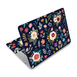 PLIGREAT Boho Laptop Aufkleber Sticker Hautabdeckung Blumencluster Laptop Aufkleber Skins Abziehbilder Passend Für 12" 13" 13.3" 14" 15" Laptops Universell Abnehmbar Vinyl Notebook Kunstschutz