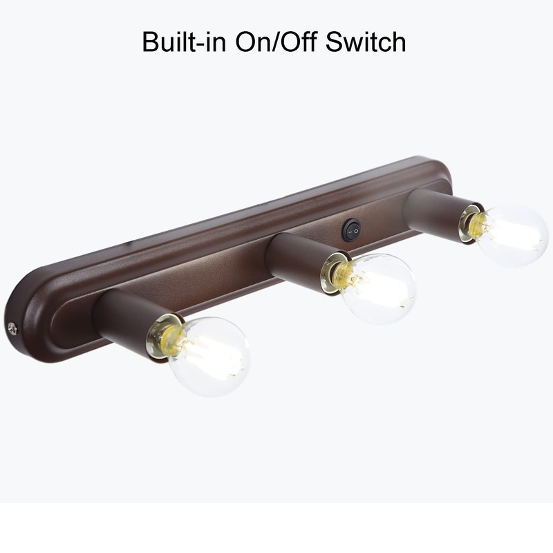 Maichis 15'' RV Wall Sconce with 3 LED Bulbs (Included),