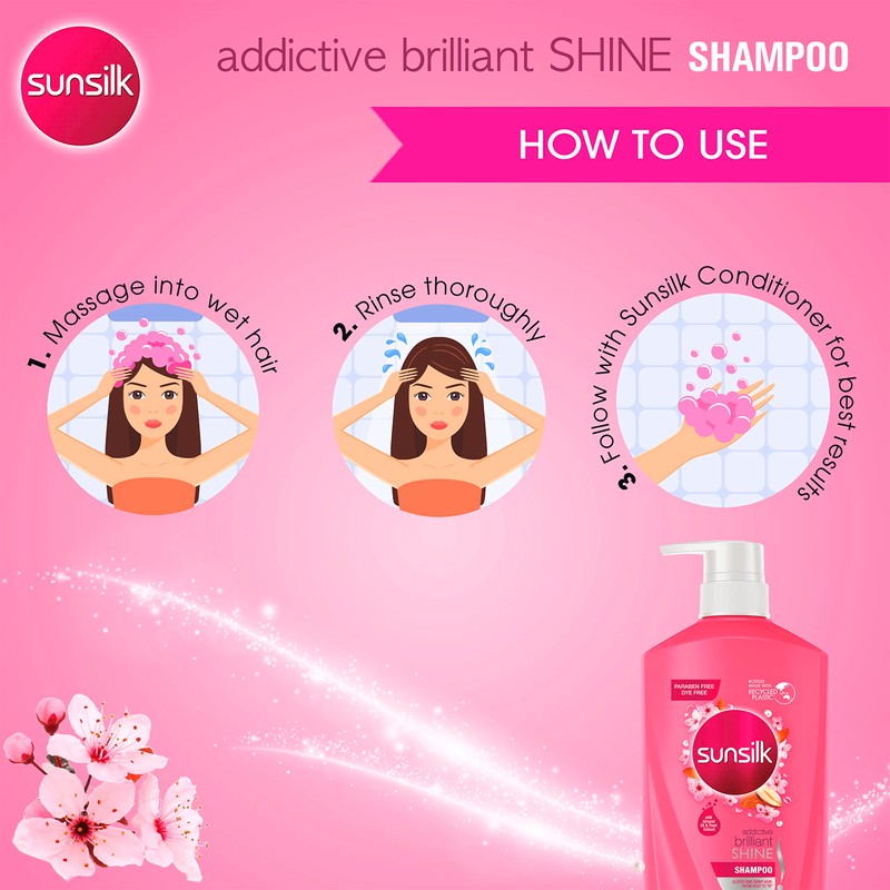 Sunsilk Addictive Brilliant Shine Shampoo 700 mL