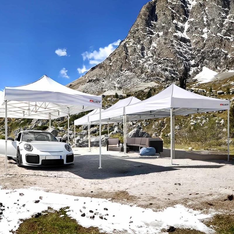 CLAETF 10x10 Canopy Replacement Top,Pop Up Canopy with 8 Drainage