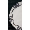 Bella Lux 4 Black Coquette Ribbon Bows on White Melamine