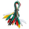 AYMBH 10PCS 50cm Double-Ended Alligator Clips Test Leads Insulated PVC