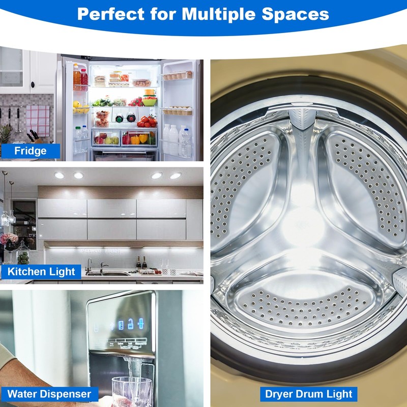 TZHILAN E12 LED Fridge Water Dispenser Light Bulb 2W(15W Replacement),