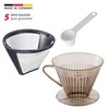 Westmark, 244322E8 Permanent Filter, Stainless Steel/Plastic, Coffee, Transparent/White/Silver/Black, ABS, Set