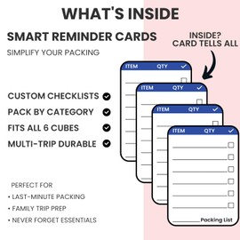Prezon 6 Set Compression Packing Cubes, Extensible Suitcase Organiser, Packing Organisers for Suitcases, Packing Cubes for Travel or Home Storage（6Set-EVA-Pink）