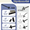 Solid Brass Stair Rods for Carpet Runners Set of 1,