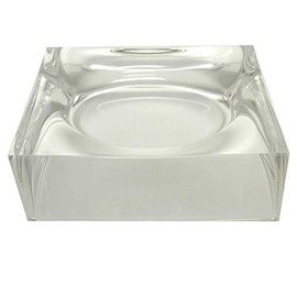 Mirart Soap Dish - Clear Acrylic Large Square