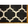 Unique Loom Trellis Collection Moroccan Lattice Black Area Rug (7'