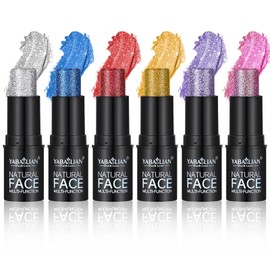 MKNZOME Body & Face Glitter Gel, Holographic Mermaid Sequins Glitter, Festival Chunky Cosmetic Gel for Face Eye Body Hair, Long Lasting Sparkling Waterproof Resin Glitters Flakes for Festival