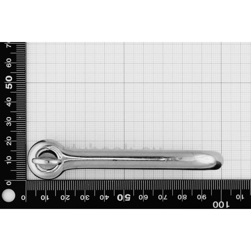 Dutyhook 10X100 Long D-Shackle With Captive Pin, Stainless Steel AISI