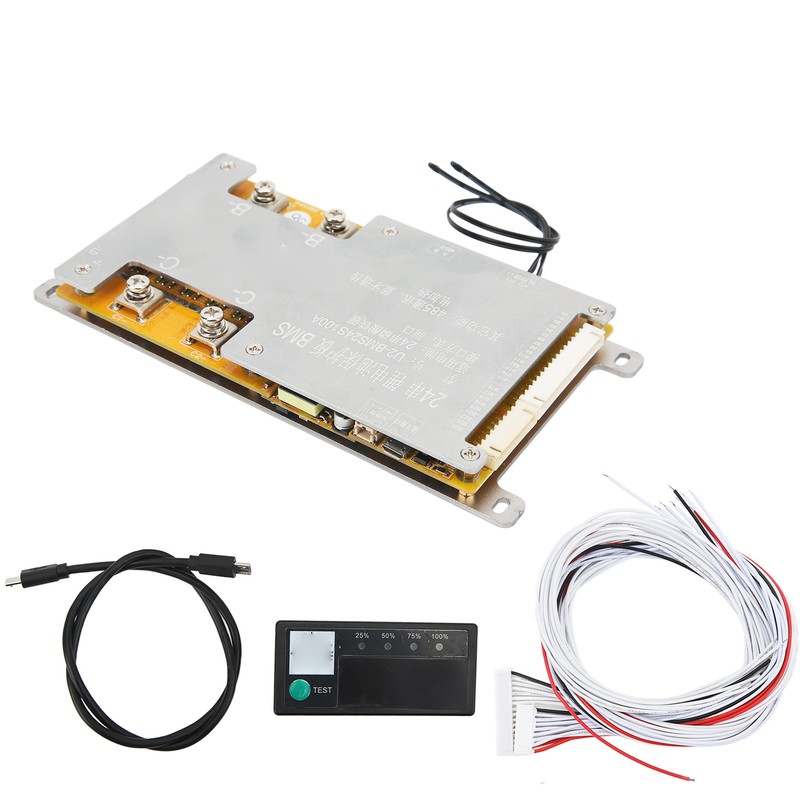 Lithium Battery Protection Board 24S 72V 120A Active Balance PCB