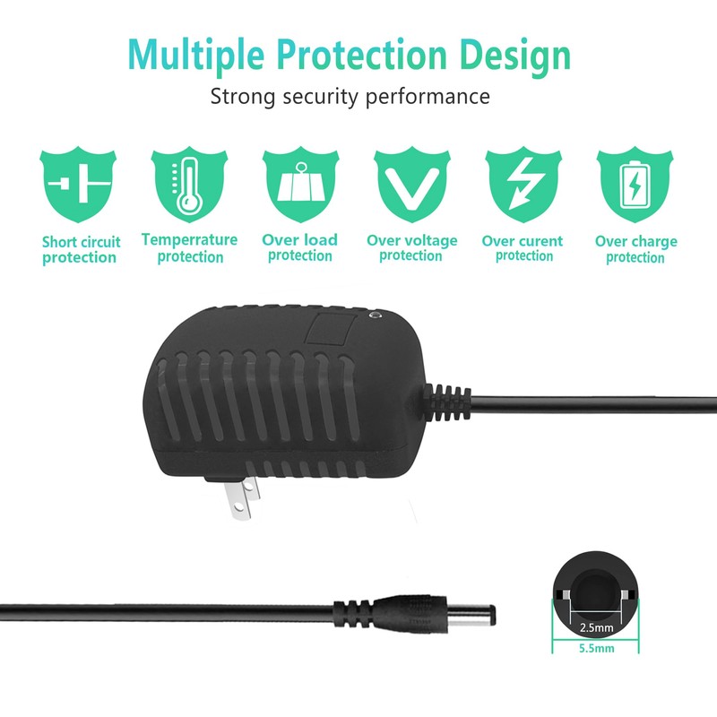 DC 24V 500mA Power Adapter Wall 24 Volt 0.5Amp Power
