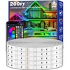 zoegi 200ft Outdoor LED Strip Lights Waterproof,Music Sync RGB IP68