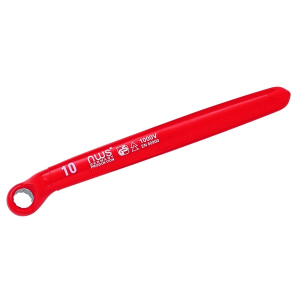 NWS 2021-9-160 Number 2021 Single Ended Ring Spanner, Red, 9 x 160 mm