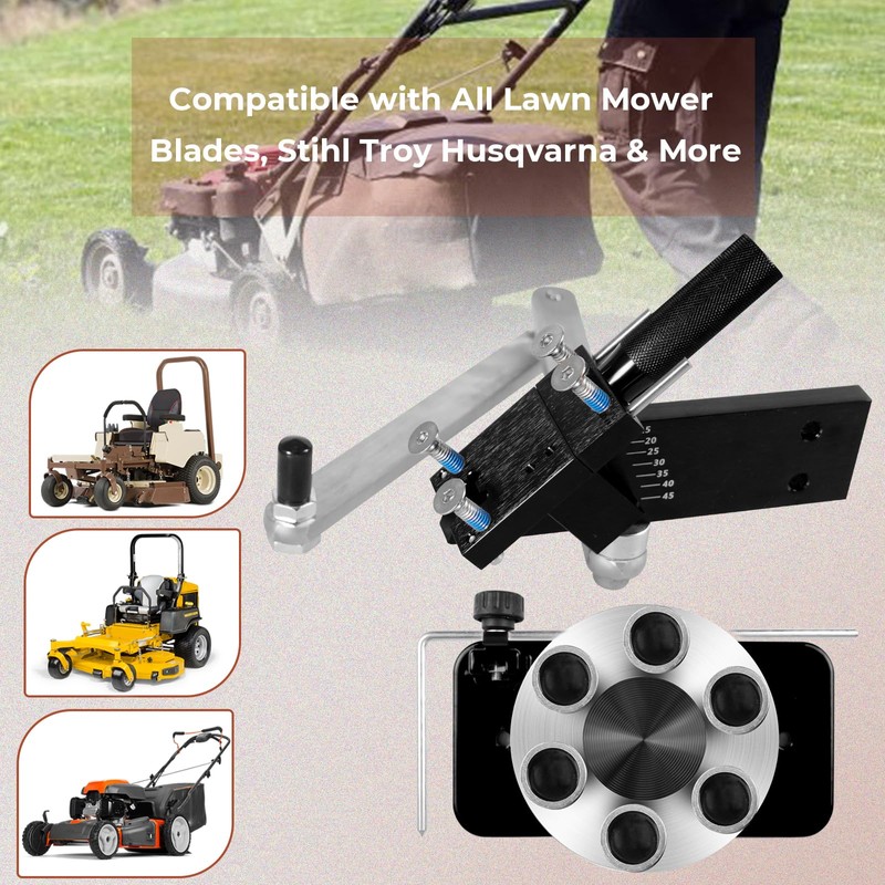 BHB Adjustable 15°- 45°Lawn Mower Blade Sharpener Replace 5005 Lawn
