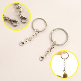Lobster Keyring Connecting Loop Chain O-ring Open Crab Hook Keyring Keyholder Making DIY Materials & Supplies / 랍스타 키링 연결 고리 체인 O링 오픈 게고리 열쇠고리 키홀더 만들기 diy 재료 부자재