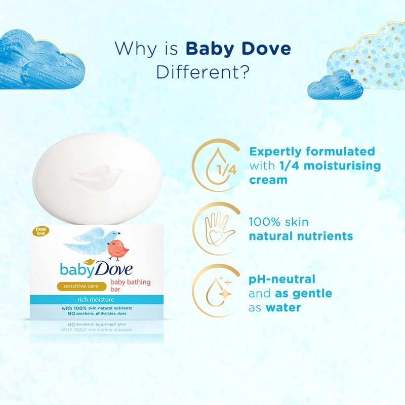 Baby Dove Rich Moisture Bathing Bar, 75g - India