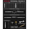 Kolvoii 52-Piece Large Metric Tap and Die Set, M6-M24 Thread