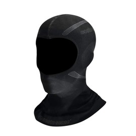 sesto senso Motorcycle Mask Breathable Functional Balaclava Motorcycle Ski Snowboard Bicycle Windproof Mask Winter Hat, black