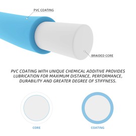 SF Saltwater Fly Line with Welded Loop Weight Forward Floating Line Braided Multifilament Core Light Blue Resistant Corrosion for Saltwater 90FT WF12F