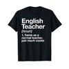 English Teacher Definition Funny Back To School First Day T-Shirt