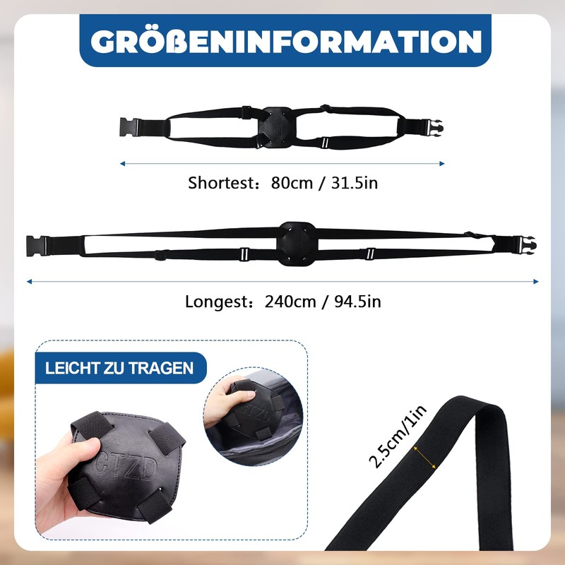 Suitcase Strap, Luggage Strap Strap, Elasticity Suitcase Strap, Cross, Black