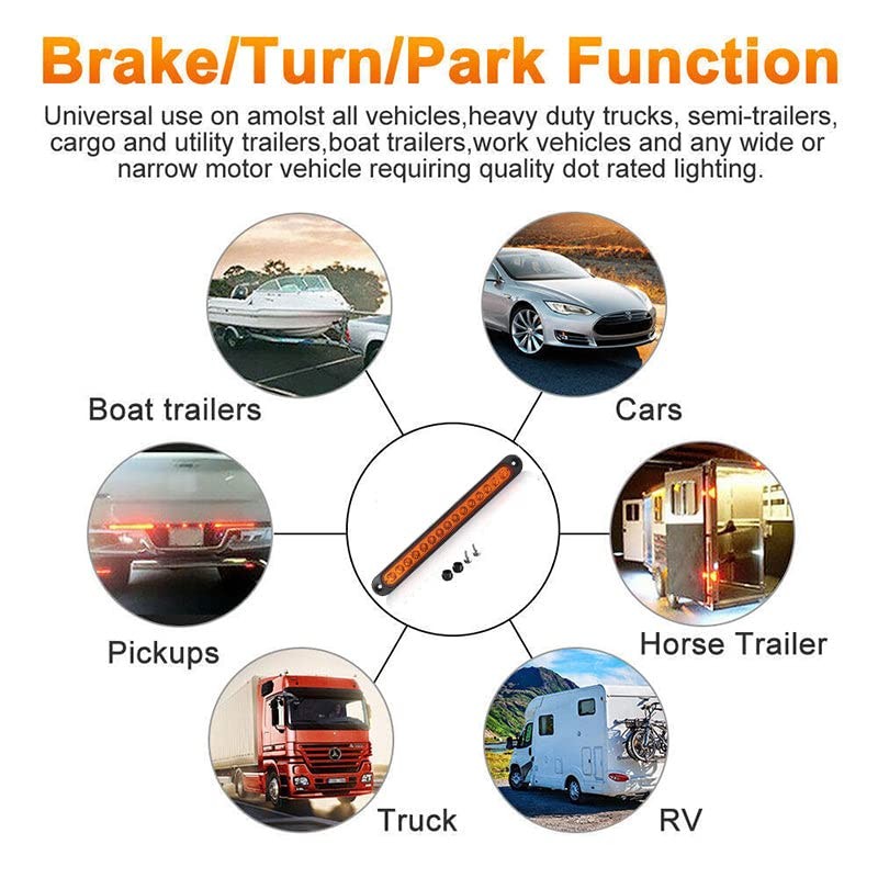 2X 15 LED Tail Light Trailer Truck Caravan UTE Reverse
