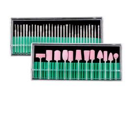 Kit Manicura Pedicura Rusa Pulido Broca Uña Gel Acrílico Cerámica Profesional Limpieza Cuticula Press-on Poligel (42 piezas)