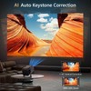 [Android 13 & AI Auto Keystone] 4K Mini Projector with