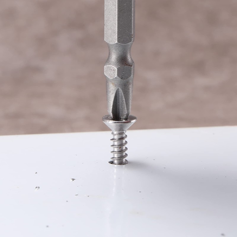 #10 x 1-1/2" Sheet Metal Screws 100Pcs 410 Stainless Steel
