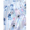 NEXT Stitch Cotton Short Pyjamas Pack of 2, Blue/Ecru