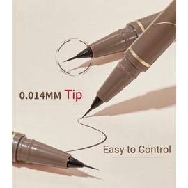 Brown Liquid Eyeliner Set Waterproof Long-Lasting Quickly Dry Eye Liners Colorstay Eyeliner Pen Thin Tip Silky Smooth Sweatproof (4Packs)