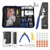 VCELINK RJ45 Crimp Tool, All-In-One Ethernet Pass Through Crimper for